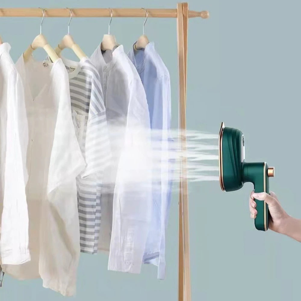 Mini Rotating Steam Iron – Portable Wet & Dry Handheld Garment Steamer.