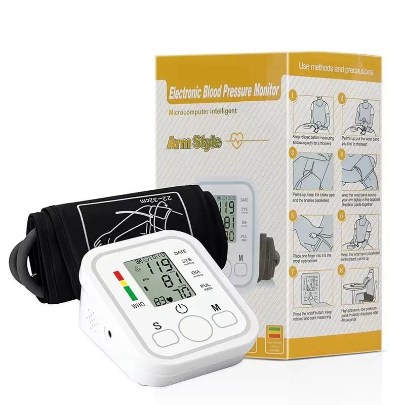 Digital Blood Pressure Monitor – Automatic Upper Arm BP & Heart Rate Monitor