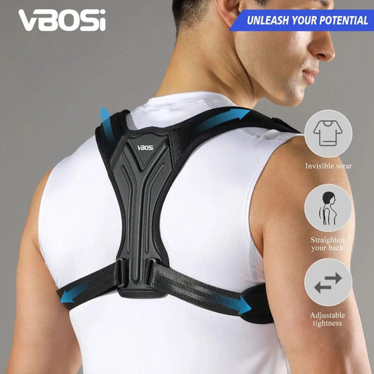 Adjustable Back Posture Corrector Belt – Shoulder & Spine Support Brace